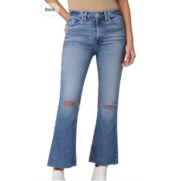 NWT Hudson Barbara High Waist Bootcut Stretch Cropped Jeans Size 28 - Picture 1 of 7